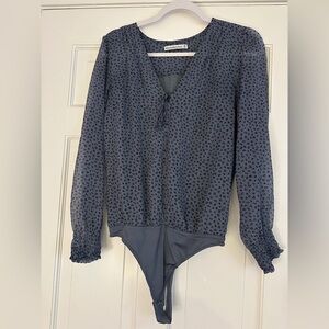 Abercrombie & Fitch Blue Patterned Blouse
